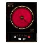 붉은색의 가열중인 1구 인덕션 추천 제품