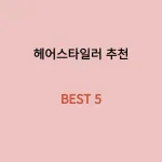 헤어스타일러 추천